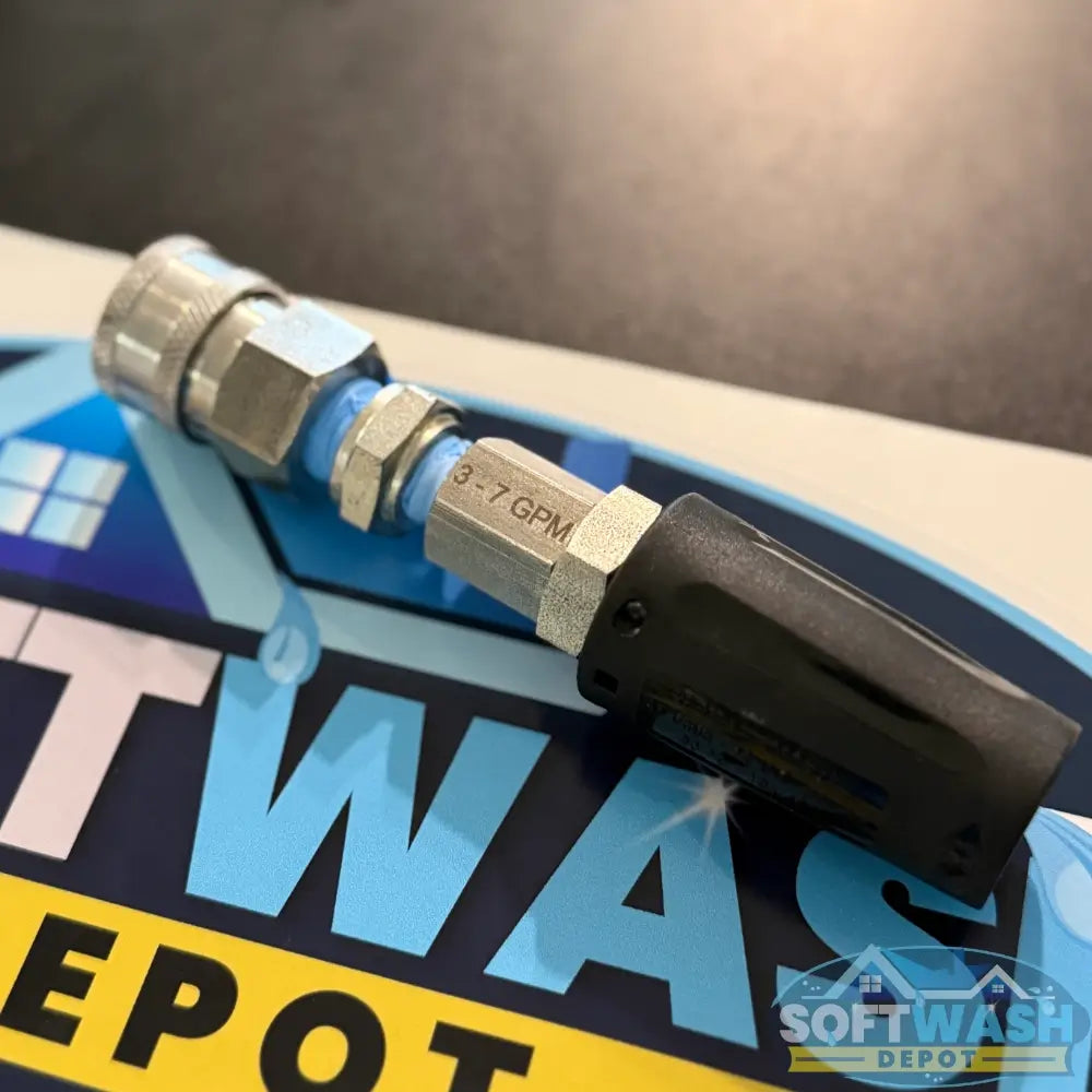SWD Stainless Twist Nozzle with 3/8" Stainless Quick Connect for Ball Valve