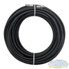 1/4 inch black sewer jetting hose assembly with silicone and rubber jacket, available in 50 ft and 100 ft lengths. - Soft Wash Depot