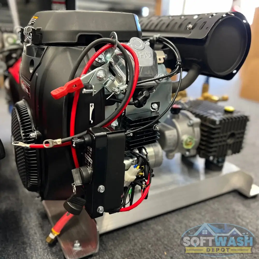 Professional Soft Wash Depot MGD-8040CG pressure washer featuring a CRX 750cc commercial engine, General Pump TSF2021, gear drive system, and 8 GPM at 4,000 PSI cleaning performance. - Soft Wash Depot
