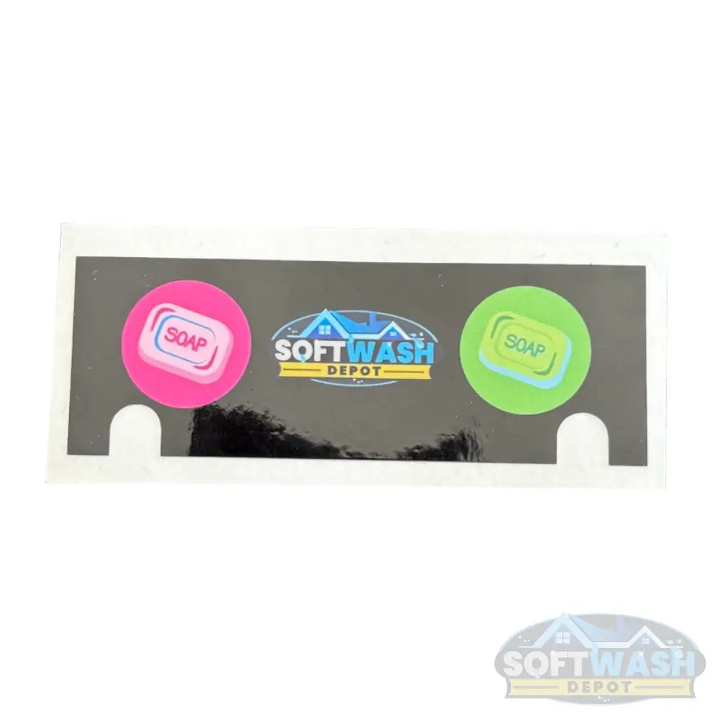 Soft Wash Depot Soft Wash Mixing Manifolds, Valves & Downstream Manifold Replacement Stickers