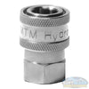 Stainless Steel 1/2" Quick Connect Socket x 1/2" FPT