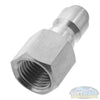 Stainless Steel 3/8" Quick Connect Plug x 3/8" FPT