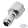 Stainless Steel 3/8" Quick Connect Plug x 3/8" FPT