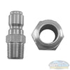 Stainless Steel 3/8" Quick Connect Plug x 3/8" MPT