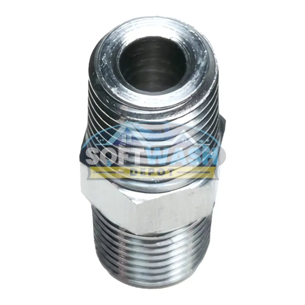 Stainless Steel 316 MPT x MPT Adapter Hex Nipple