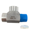 Stainless steel pipe fitting male run tee with 1/2-inch NPT male inlet and two 1/2-inch FPT female outlets, corrosion-resistant plumbing fitting for industrial and commercial applications. - Soft Wash Depot