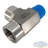 Stainless steel pipe fitting male run tee with 1/2-inch NPT male inlet and two 1/2-inch FPT female outlets, corrosion-resistant plumbing fitting for industrial and commercial applications. - Soft Wash Depot