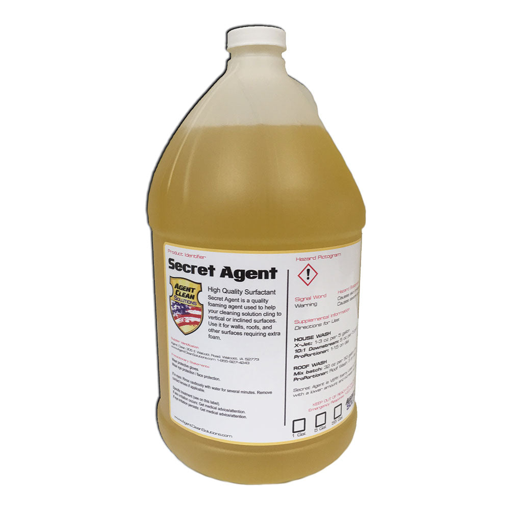 Soft Wash Chemical | Secret Agent Foam Enhancer | 1 Gallon