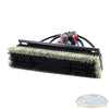 Tucker Alpha Honey Badger water fed brush with rinse bar and dual bristles for solar panel and window cleaning. - Soft Wash Depot