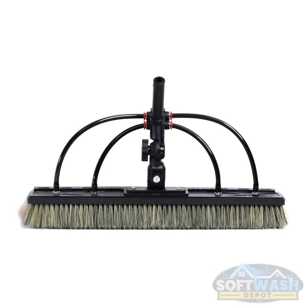Tucker Alpha Honey Badger XL 17-inch solar panel and window cleaning brush with rinse bar and swivel. - Soft Wash Depot