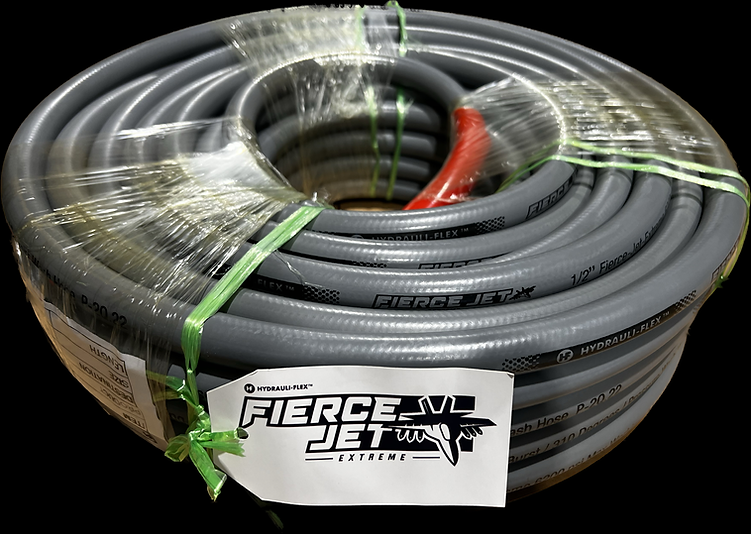 50' Fierce Jet 1/2" 6,200 PSI 2 Wire Pressure Hose