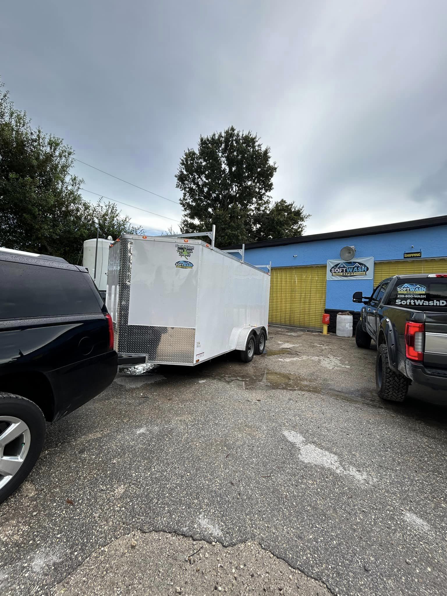 7' x 14' Tandem Axle Enclosed Drone Cleaning Trailer