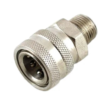 Stainless Steel 1/2" Quick Connect Socket x 1/2" MPT