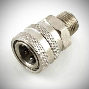 Stainless Steel 3/8" Quick Connect Socket x 3/8" MPT