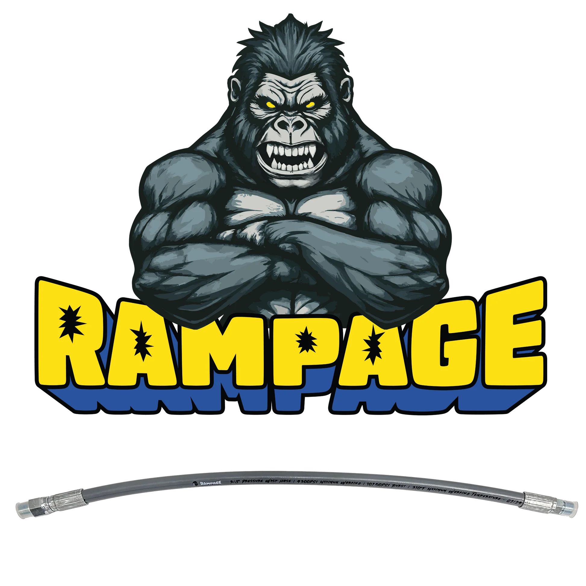 3/8" Rampage BEAST 🦍 1-Wire Whip Hose