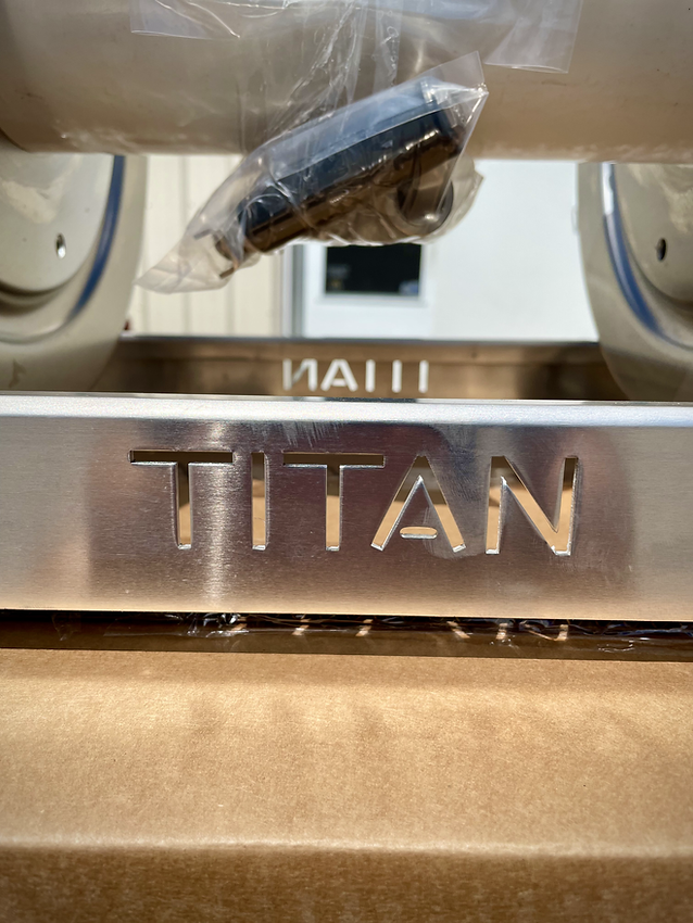 Titan 4312S 12" & 18" Full Frame Aluminum & Stainless Steel Manual Hose Reel