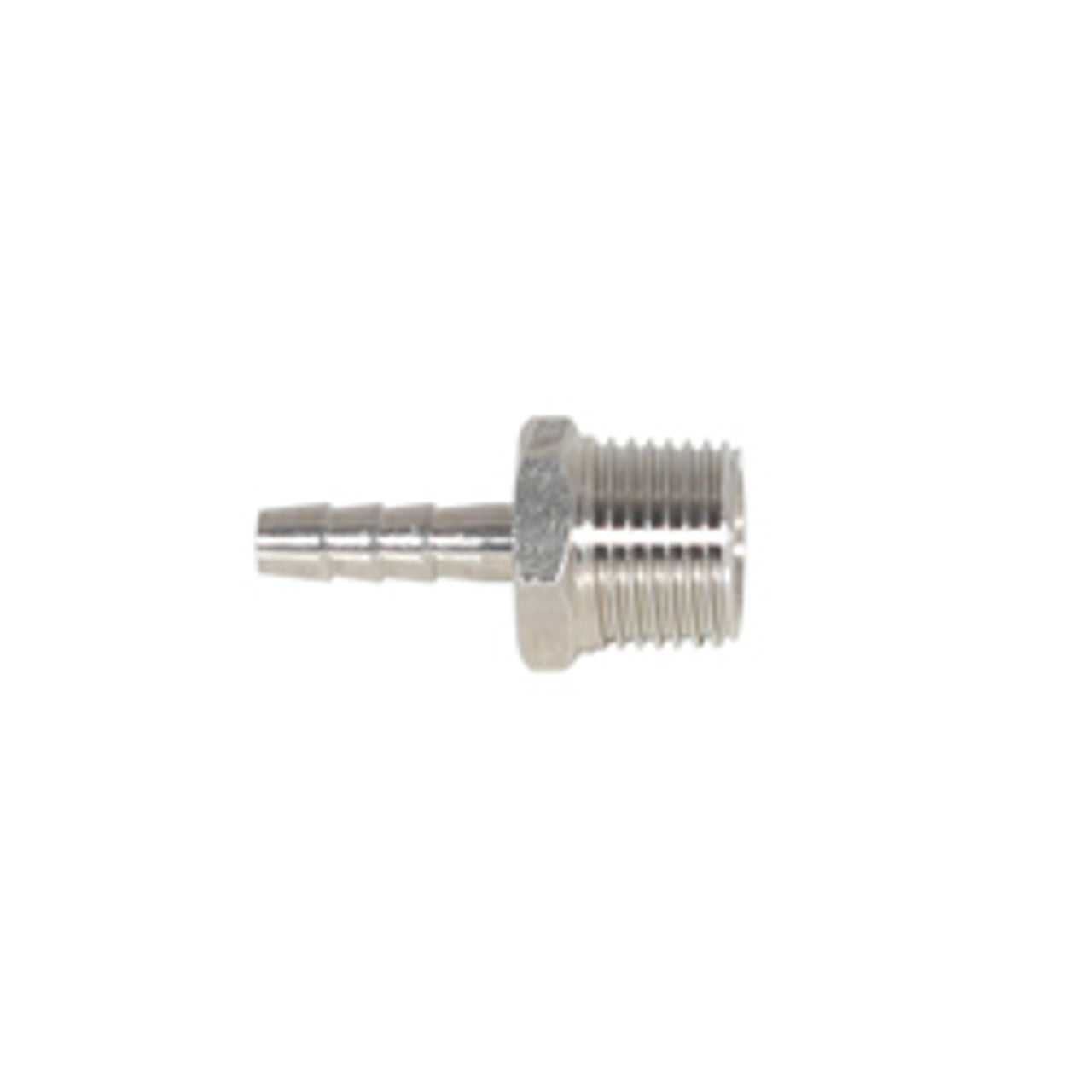 304 Stainless Steel 1/2" MNPT x 1/4" Hose Barb Fitting