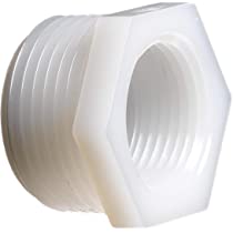 3/4" MPT x 1/2" FPT Nylon Reducing Bushing