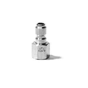 Stainless Steel 1/4" Quick Connect Plug x 1/4" FPT