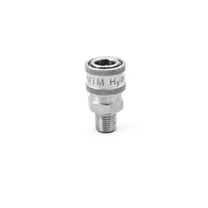 Stainless Steel 1/4" Quick Connect Socket x 1/4" MPT